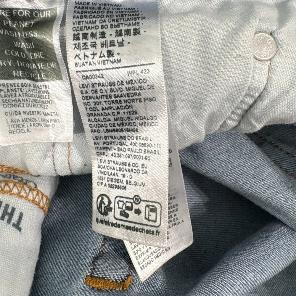 Levi's Jeans Men 30x30 Blue 511 Slim Fit Distressed Casual Denim Casual Everyday